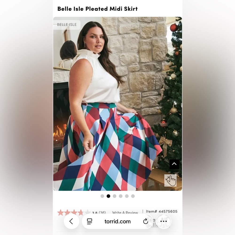 Torrid Belle Isle NWT size 20 Patterned Skirt - Picture 4 of 6